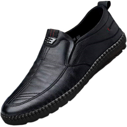 【39-44】Nuevos zapatos casuales de cuero con suela blanda para hombre 3901160